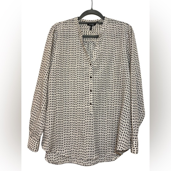 Daisy Fuentes Popover Tunic Blouse  L - Picture 1 of 7